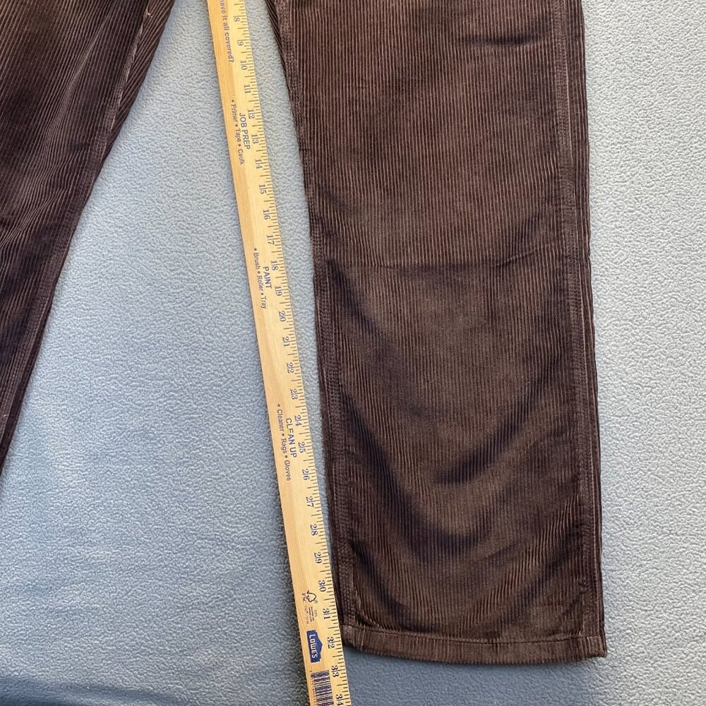 Levis 568 Loose Straight Carpenter Pants Brown Corduroy Workwear Size 38x34 - Picture 5 of 16